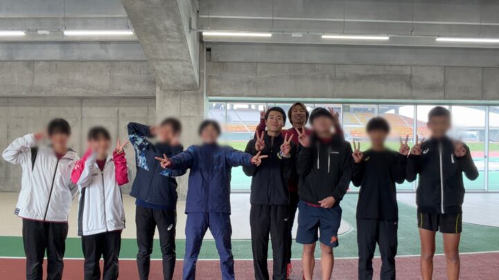 2026年WAVE宮崎陸上クラブ中学生走り始めは卒部生との画像